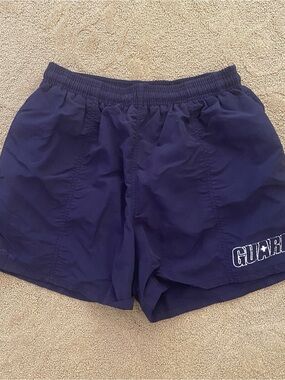 Dolfin Men’s Board Shorts Size M Blue Swim Trunks Cargo Pocket Lifeguard Lined